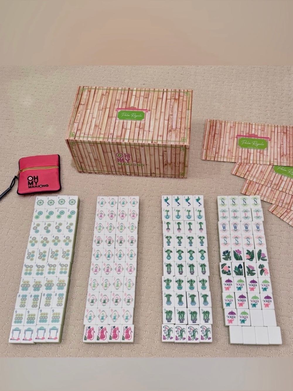 Oh My Mahjong Palm Royale tiles
